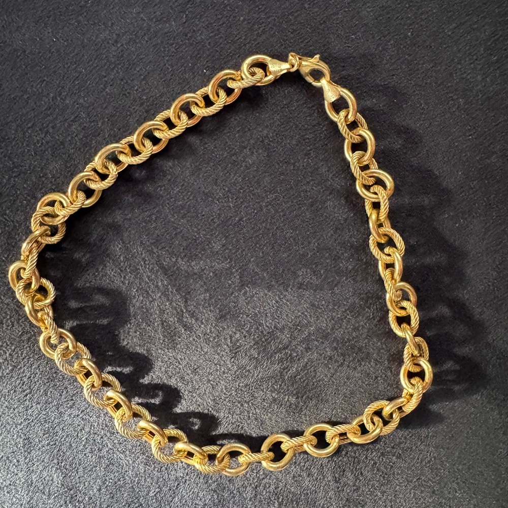 Milor Italian gold plated chain necklace
